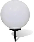vidaXL Wegeleuchte LED 50 cm mit Erdspie&szlig; - Wei&szlig;