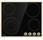 Gorenje EC642CLI Glaskeramik-Kochfeld, Schwarz, Elfenbein, Integriert, Keramik,