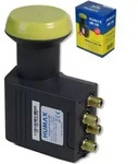 Humax LNB 143 Quad Universal LNB - Schwarz/Gelb