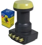 Humax LNB 106 Quattro Universal LNB - Schwarz/Gelb