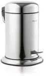 Kleiner Papierkorb PUSH, silber - Silber