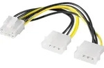 Goobay PC Grafikkarten Stromkabel/Stromadapter, PCI-E zu PCI Express 8 Pin, 2x