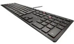 CHERRY KC 6000 Slim, Volle Gr&ouml;&szlig;e (100%), Kabelgebunden, USB, AZERTY, Schwarz -