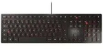 CHERRY KC 6000 Slim, Volle Gr&ouml;&szlig;e (100%), Kabelgebunden, USB, QWERTY, Schwarz -