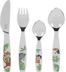 Zwilling 07135-210-0 Jungle 2*SPOON 1*FORK 1*KNIFE Baby-Besteck-Set - Silber