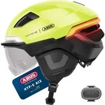 ABUS Fahrradhelm HYP-E ACE - mit Frontlicht, R&uuml;cklicht und Blinklicht - mit...