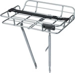 Basil Portland, Vorderseite, Fahrradkorb, Aluminium, Silber, 10 kg, 410 mm - Silber