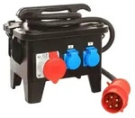 as-Schwabe Baustellenstromverteiler CEE 400V 32A auf Schuko & CEE 16A 32A IP44
