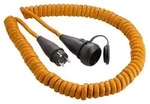as-Schwabe 70415 Stromkabel Orange Netzstecker Typ E+F F - Kabel - Strom/Netzteil