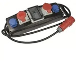AS-Schwabe Vollgummi-Verteiler-Leiste S5+, 400V / 16 A, IP44 Gewerbe, Baustelle