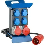 as-Schwabe Tragbarer CEE-Stromverteiler STECKY CEE-Stecker auf Schuko & CEE IP44