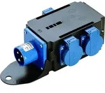 as-Schwabe MIXO Stromverteiler 230V 16A CEE-Stecker auf 3x Schukosteckdose IP44