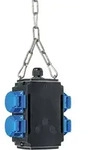 as-Schwabe MIXO Energiew&uuml;rfel H&auml;nge-Verteiler 4x Schukosteckdosen 230V 16A IP44