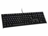 Ducky One 2 Backlit PBT Gaming Tastatur, MX-Speed-Silver, weiße LED - schwarz