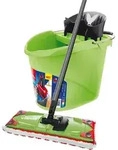 Vileda Ultramat 2in1 Box-Set, Bodenwischer und Eimer mit Power-Presse, Farbe Gr&uuml;n -