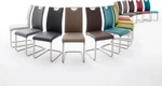 Paulo Schwingstuhl, Griffloch, Edelstahlgestell, Polyurethan olive - Olive