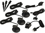 REV LED Au&szlig;en- und Unterwasserbeleuchtung Aqua Spot Set 3x1W 2 Stk - Schwarz