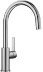 Einhebel-sp&uuml;ltischmischer aus geb&uuml;rstetem edelstahl Blanco 523120 - Silber
