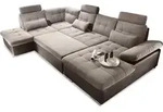 Wohnlandschaft mit Funktion JAKARTA - Beige/Braun