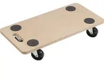 Metafranc Transportroller 590 x 290 mm 200 kg Tragkraft MDF-Platte mit PP-R&auml;dern