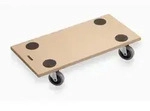 Metafranc Transportroller 590 x 290 mm 200 kg Tragkraft MDF-Platte mit TPE-R&auml;dern