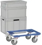 Fetra Eurokasten-Roller 250 kg Ladefl&auml;che L x B 610 x 410 mm