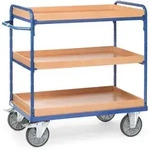 fetra 8121, Stahl, Transportwagen, Blau, 600 kg, 4 Rad/R&auml;der, 20 cm