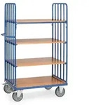 fetra 8312, Stahl, Regalwagen, Blau, 600 kg, 4 Rad/R&auml;der, 20 cm