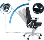 hjh OFFICE High End B&uuml;rostuhl GENIDIA Ergonomischer Schreibtischstuhl mit...
