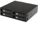StarTech.com 4x Festplatten Wechselrahmen f&uuml;r 2,5 Zoll SATA / SAS Laufwerke, 13,3 cm