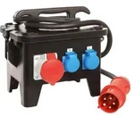 as-Schwabe Baustellenstromverteiler CEE 400V 32A auf Schuko & CEE 16A 32A IP44
