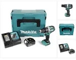 Makita DHP 484 RM1J 18V Brushless Li-Ion Akku Schlagbohrschrauber im Makpac...