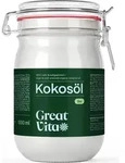 GreatVita Kokos&ouml;l 1000 ml, nativ und kaltgepresst | Kokosfett im Drahtb&uuml;gelglas 