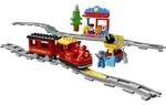 LEGO DUPLO Dampfeisenbahn, Eisenbahn-Spielzeug aus LEGO Steinen mit Tierfigur,