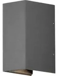 Konstsmide Cremona anthrazitfarben lackiertes Aluminium, klares Acrylglas,