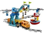 LEGO DUPLO G&uuml;terzug, &bdquo;Push & Go&ldquo;-Lok mit Lichtern und Ger&auml;uschen,