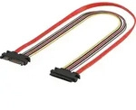 Goobay PC SATA Daten- und Stromkabel Verl&auml;ngerung, SATA Kombi Stecker Daten +