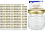 200er Set Sturzglas 53 ml To 43 goldener Deckel Portionsgl&auml;ser Mini...