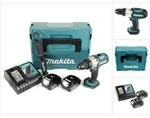 Makita DDF 451 RTJ Akku Bohrschrauber 18V 80Nm + 2x Akkus 5,0Ah + Ladeger&auml;t im