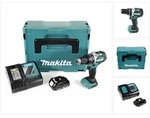 Makita DHP 484 Y1J-D 18V Brushless Li-Ion Akku Schlagbohrschrauber im Makpac...