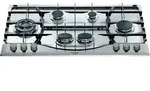 Hotpoint PHN 962 TS/IX/HA, Edelstahl, Integriert, 90 cm, Gaskochfeld, Edelstahl, 6