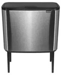 Brabantia M&uuml;lleimer Bo Touch Bin 36 L, Stahl matt FPP - Silber