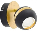 Eglo 95482 NOCITO LED GU10 Wandleuchte 1x3W &Oslash;110mm Schwarz Gold - Schwarz/Gold