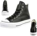 Converse Chuck Taylor All Star Lift Leather High Top 561675C Unisex - Schwarz - 41,5