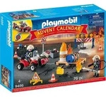 PLAYMOBIL, Adventskalender "Feuerwehreinsatz auf der Baustelle", 9486 - Bunt