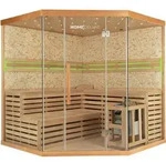 HOME DELUXE - Traditionelle Sauna - Skyline XL Big Kunststeinwand - 200 x 200 x...