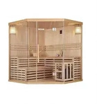 HOME DELUXE - Traditionelle Sauna - Skyline XL Big - 200 x 200 x 210 cm - f&uuml;r 2-6