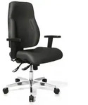 Topstar Profi B&uuml;rostuhl P91 AL.G3 Ergonomischer Schreibtischstuhl mit Armlehnen