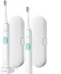 Philips HX 6807/35 Sonicare ProtectiveClean 2er Set - Gr&uuml;n/Wei&szlig;
