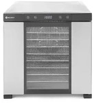 HENDI D&ouml;rrautomat Edelstahl 10 bleche Profi Line - Schwarz/Silber